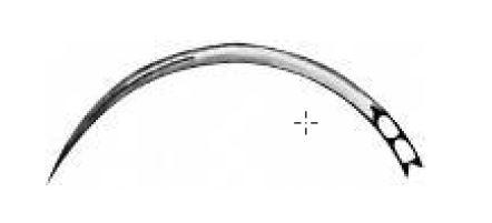 ШОВНА ГОЛКА №B16 КОЛЮЧА 18 mm, Ø 0,60 mm